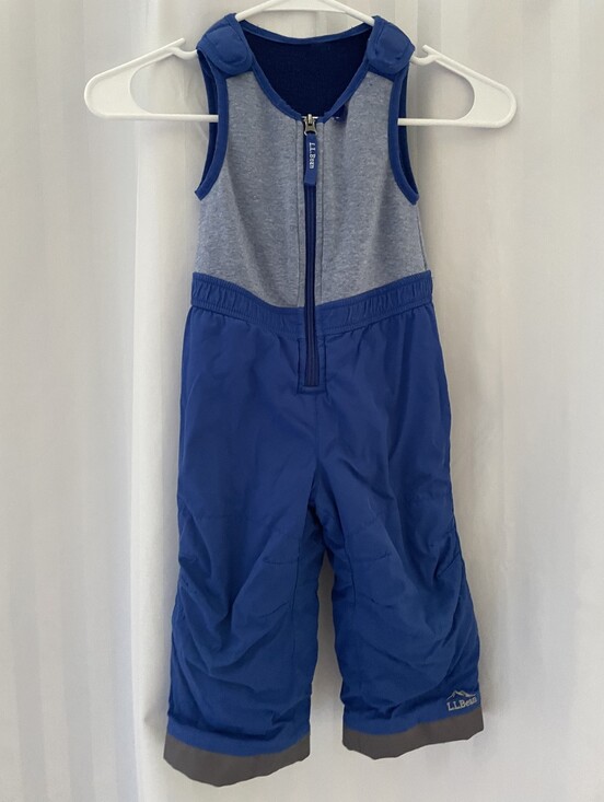 L.L. Bean Other - L.L. Bean Royal Blue and Heather Gray Kids Snow Bib